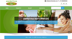 Desktop Screenshot of amrithaindia.com